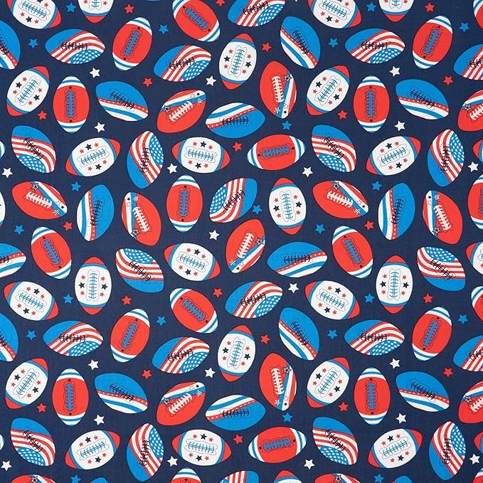 Singer, 100% Cotton, Football Pack 5Pc Bundle
