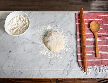 Earlywood French Rolling Pin - Tapered Wooden Rolling Pin for Baking Pizza, Pastry Dough or Pasta - Hard Wood French Roller Baking Pin Made in USA - Jatoba