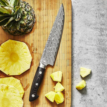 KRAMER by ZWILLING EUROLINE Damascus Collection 8-inch Razor-Sharp German Narrow Chef's Knife, Made in Company-Owned German Factory with Special Formula Steel perfected for almost 300 Years
