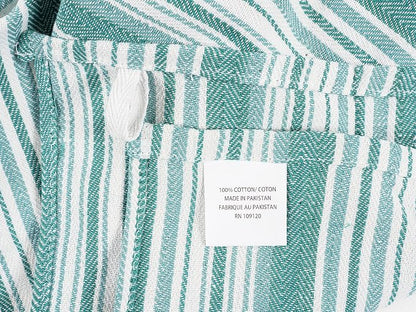 KAF Home Assorted Flat Kitchen Towels - Set of 10, 18 x 28 Inch (Teal)
