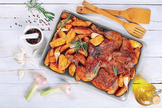 Mrs. Anderson’s Baking Quarter Sheet Pan, 9.5-Inches x 13-Inches, Heavyweight Commercial Grade 19-Gauge Aluminum